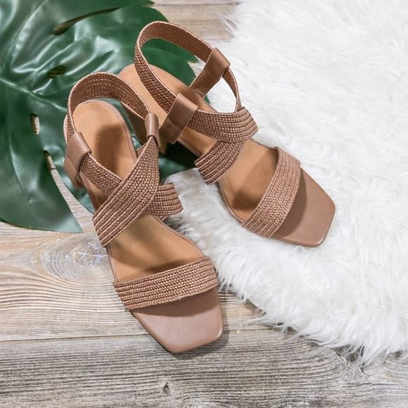 Forever 21 Tan Block Heel Sandals - Picture 4 of 7